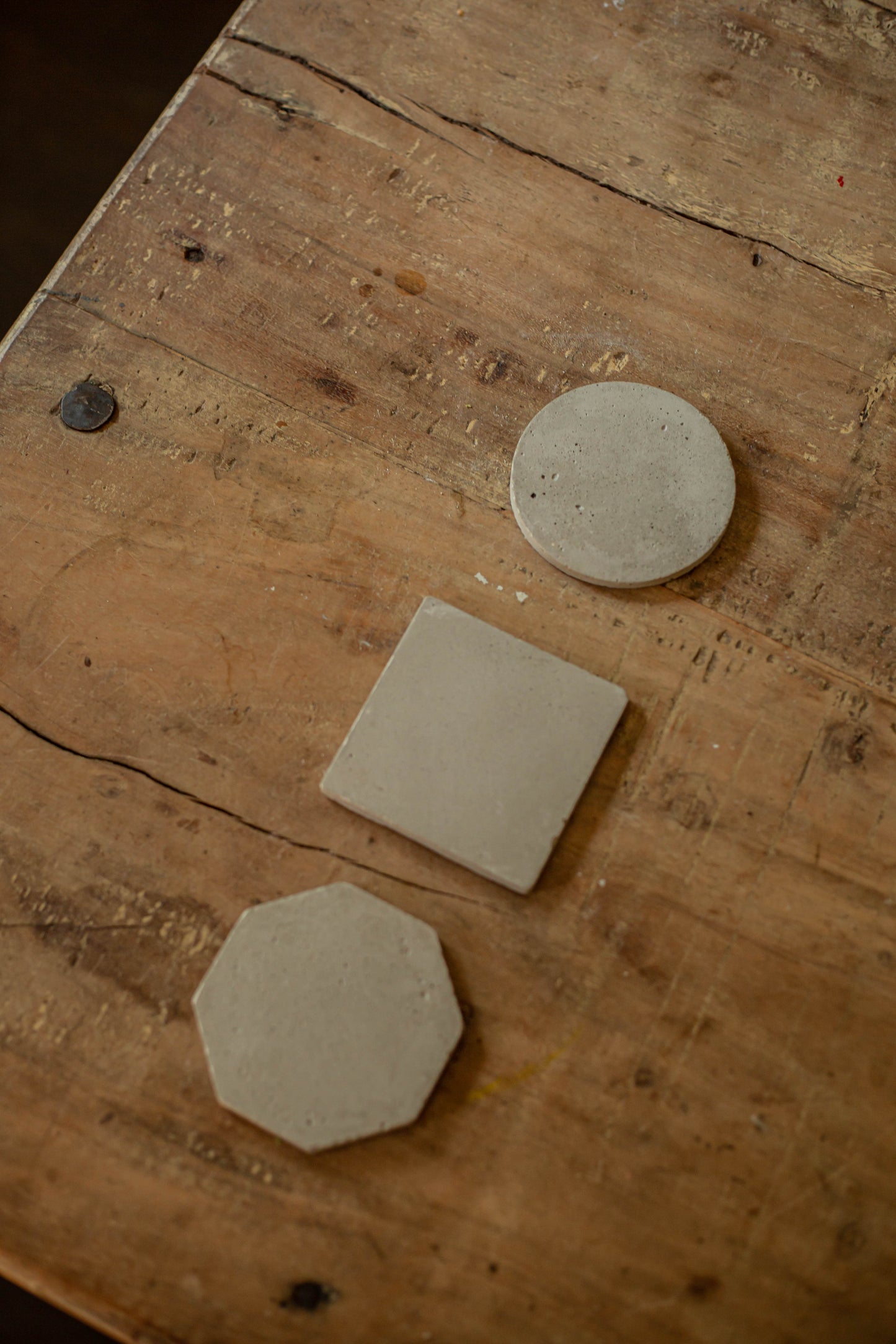 Modern Concrete Coaster Set