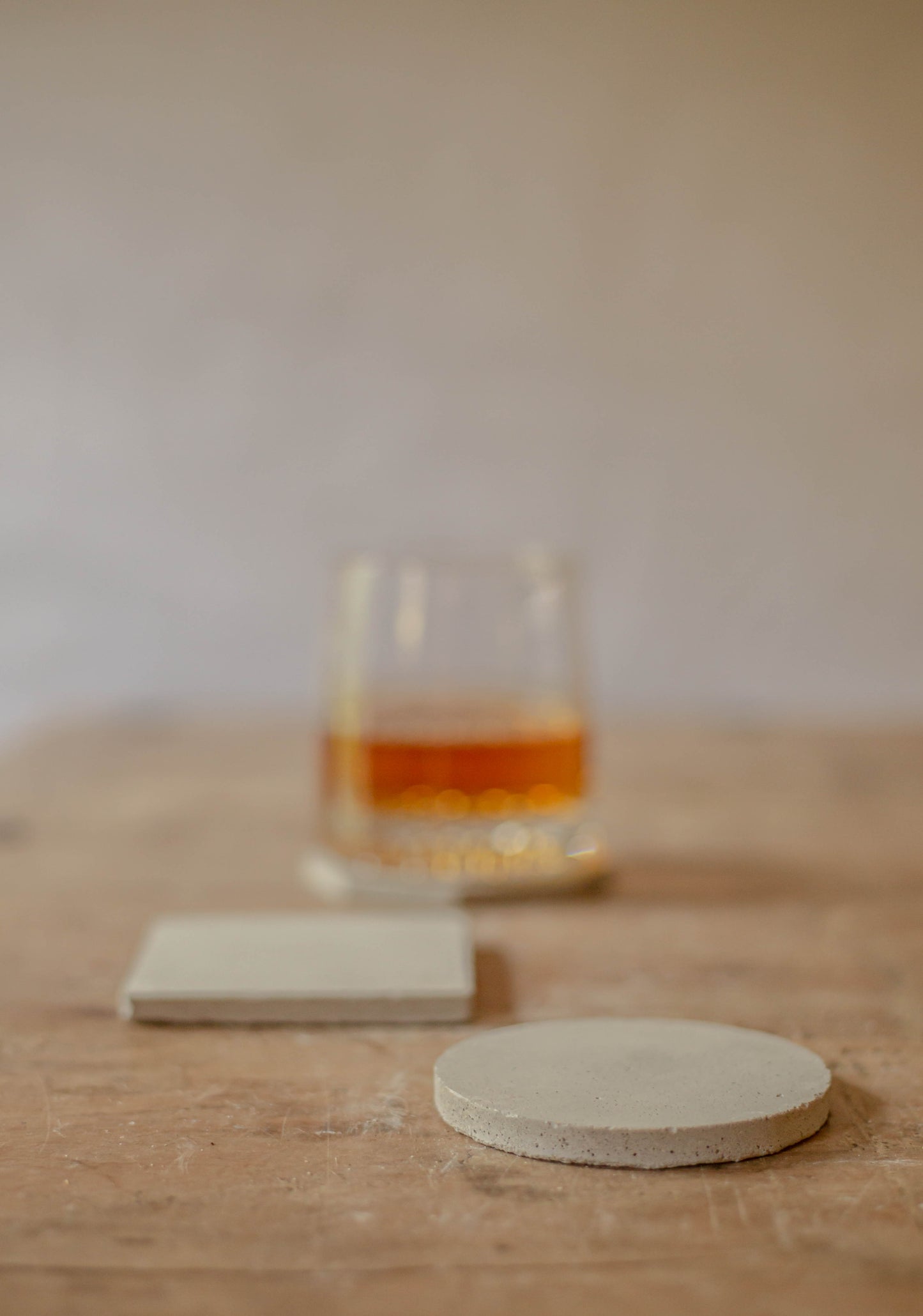 Modern Concrete Coaster Set