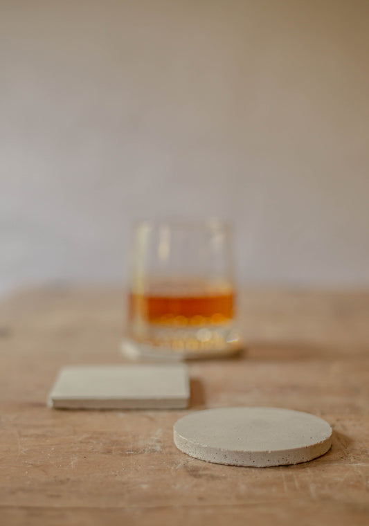 Modern Concrete Coaster Set